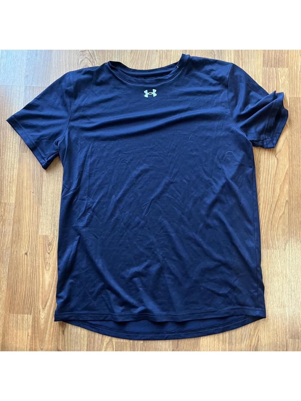 Under armour navy dri fit shirt | size youth XL